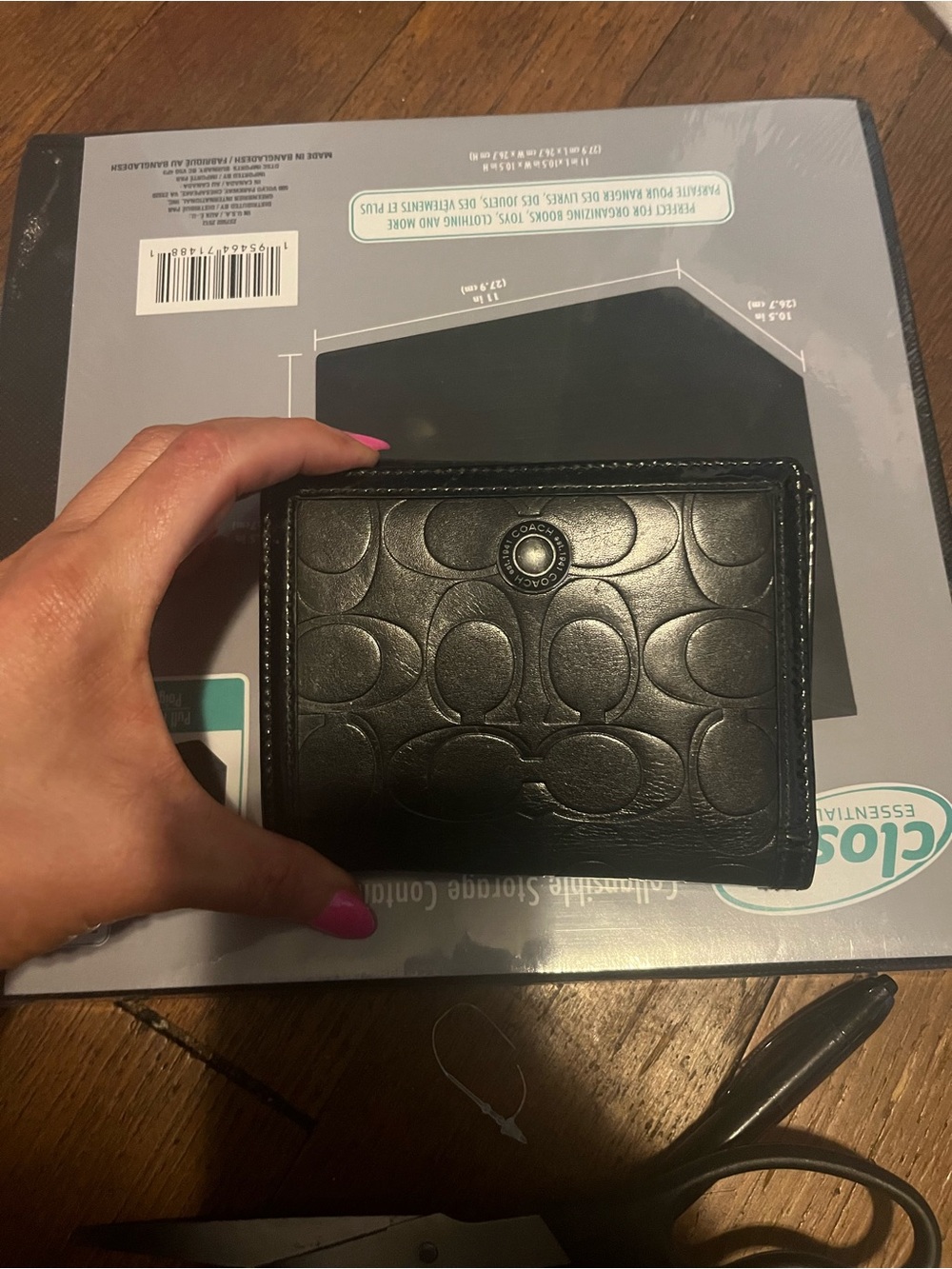 Y2K vintage leather coach wallet